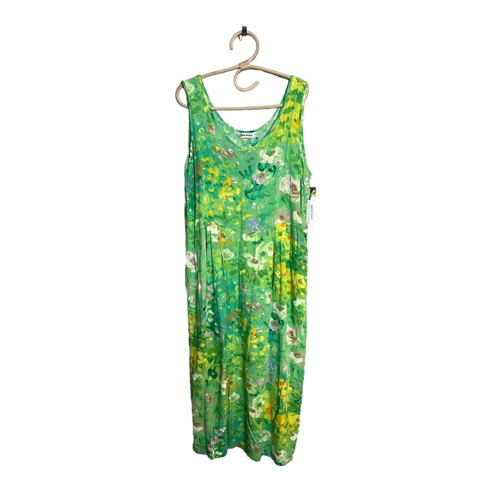 Jams World W334V Flower Paint Green Print Style 8LG02 Size XL